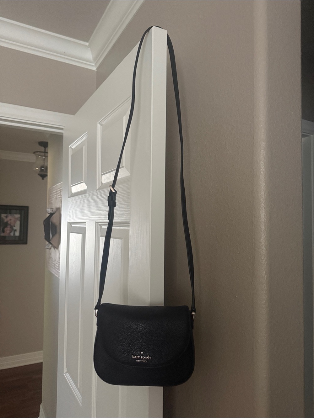 kate spade Black Pebbled Leather Crossbody Bag
